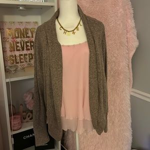 Light gray cardigan